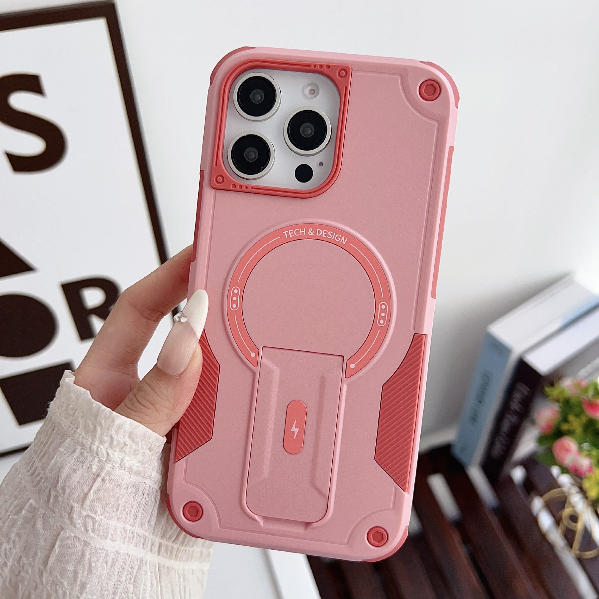 Magnetic Shockproof iPhone Case with Stylish Designs