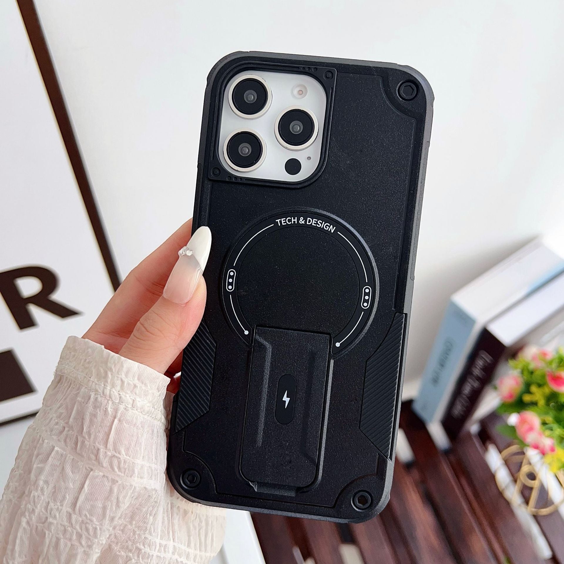 Magnetic Shockproof iPhone Case with Stylish Designs