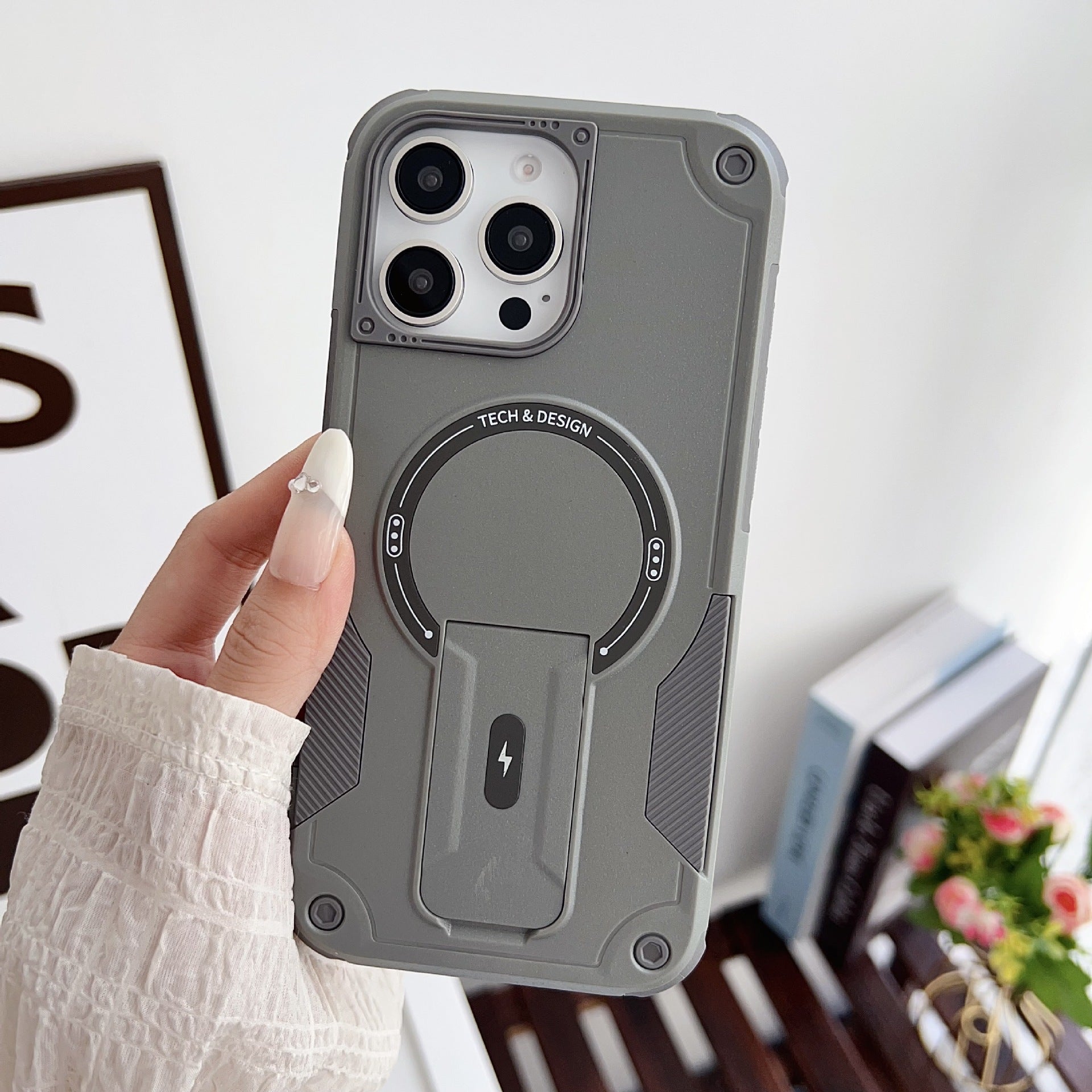 Magnetic Shockproof iPhone Case with Stylish Designs