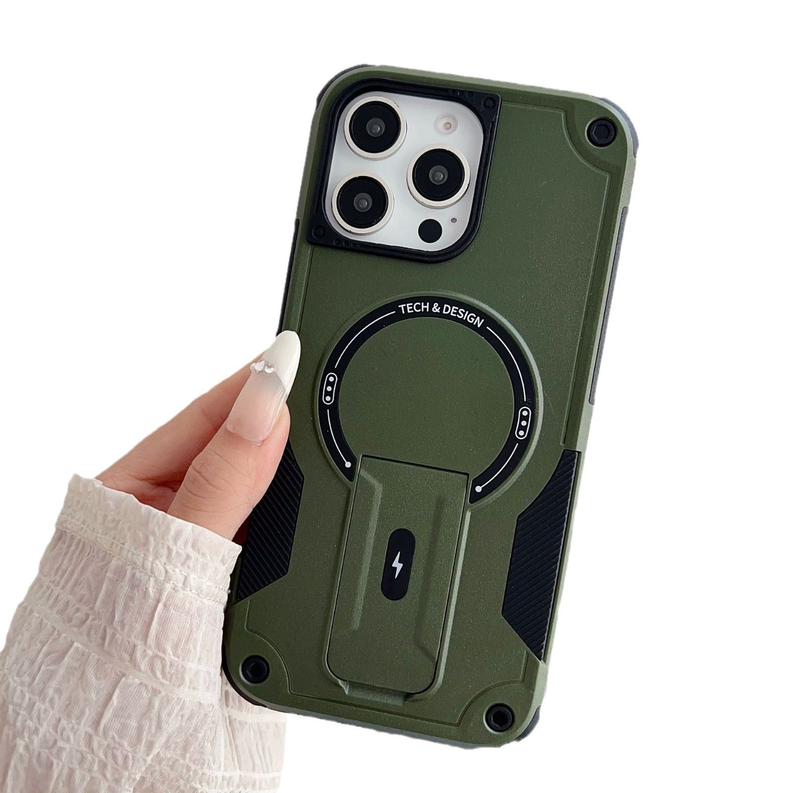 Magnetic Shockproof iPhone Case with Stylish Designs