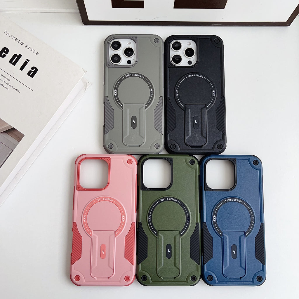 Magnetic Shockproof iPhone Case with Stylish Designs