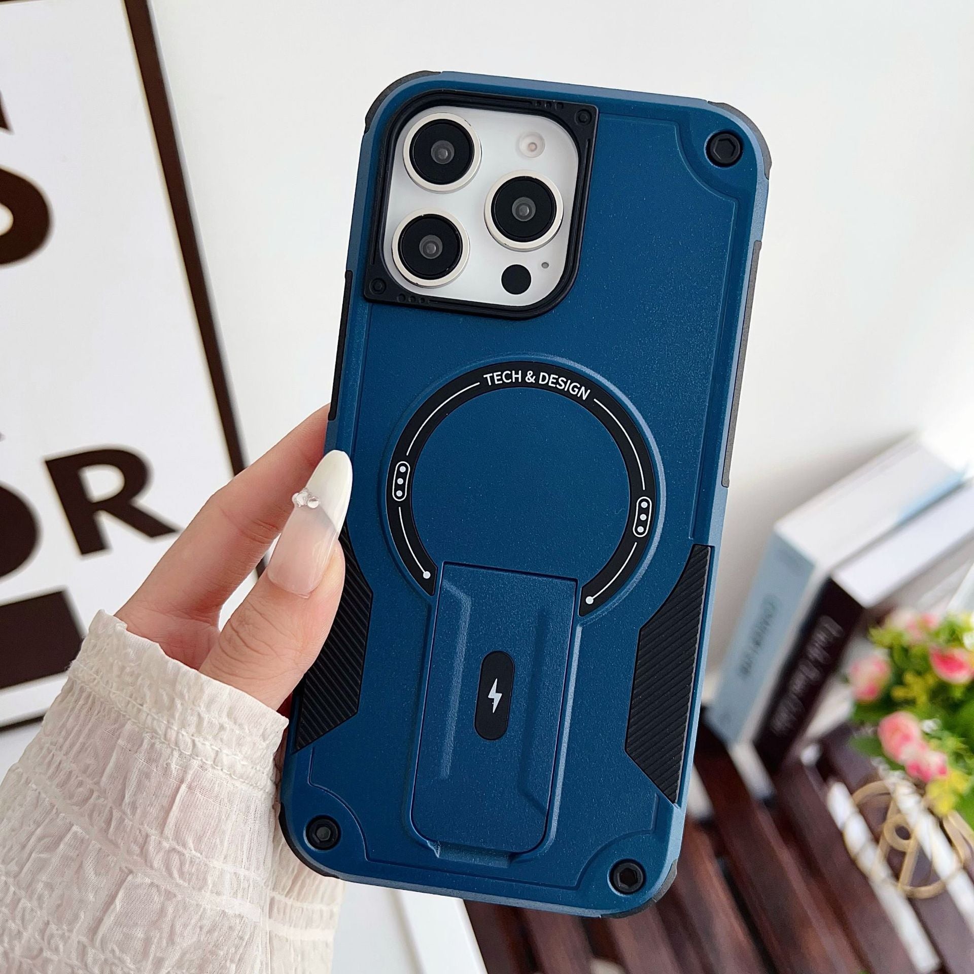 Magnetic Shockproof iPhone Case with Stylish Designs